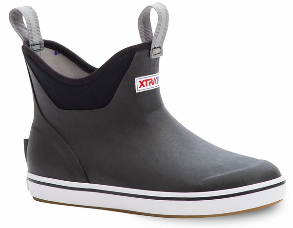 XtraTuf XWAB000 Women's 6 inch Ankle Deck Boot in Black