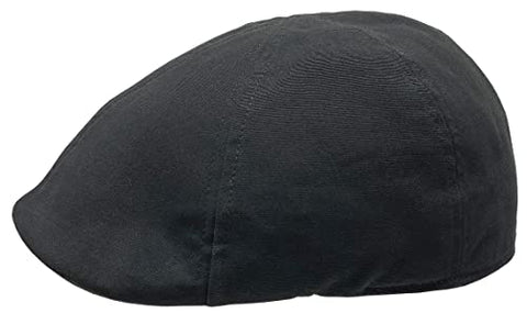 Broner 71-851 Men’s Six Panel Pub Cap with Geometric Print Lining - Black