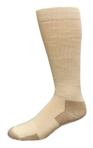 Carolina Mills 272299 Carolina Ultimate Mens Ultra-Dri Steel Toe OTC Work Socks White (L) Shoe Size 9-13 2 Pair