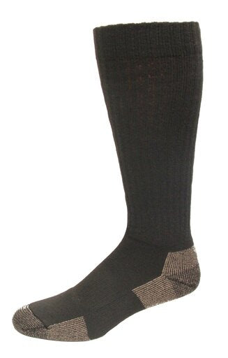 Carolina Mills 272299 Carolina Ultimate Mens Ultra-Dri Steel Toe OTC Work Socks Black (L) Shoe Size 9-13 2 Pair