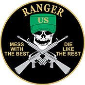 PINS- Mess w/Best Ranger (1")