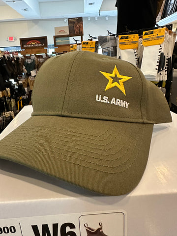 MP BC475-A Mens New Army Star Adjustable Baseball Cap (Army Green, One Size)