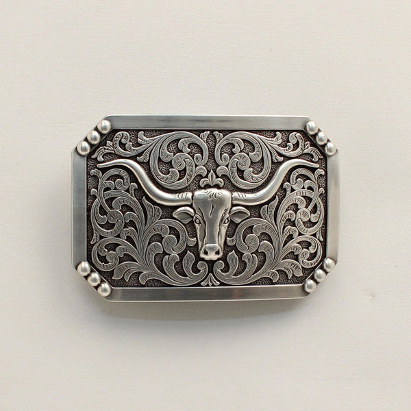 M&F Nocona 37596 Rectangle Bull Skull Buckle