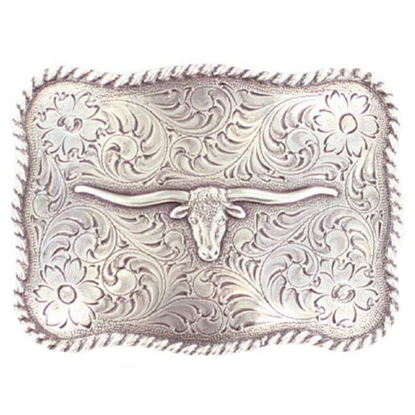 M&F Nocona 37228 Rectangle Bull Skull Buckle