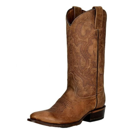 Circle G L5888 Corral Circle G Men S Tan Embroidery Round Toe Western Boots