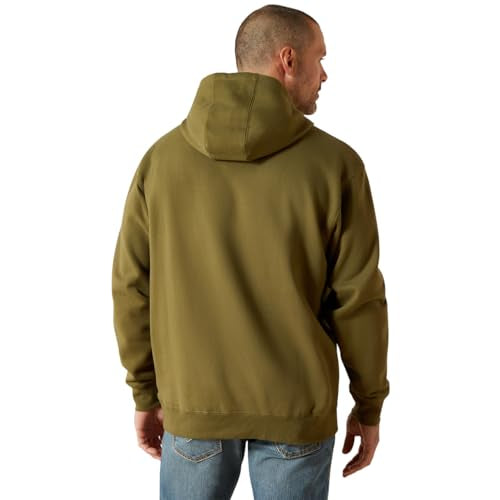 Ariat 10062501 Ariat Embossed Logo Hoodie, Winter Moss
