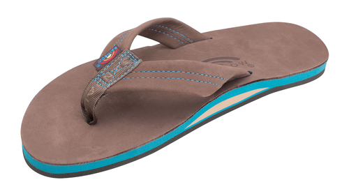 Rainbow 301ALTS TBLU Men's Single Layer TAN Wide Strap - Blue