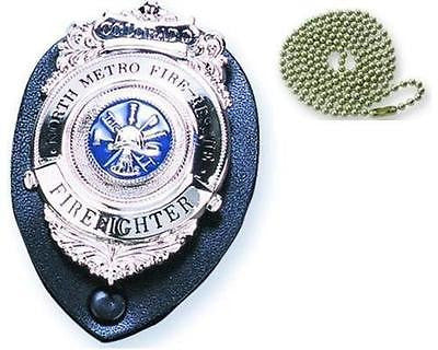 Strong Leather Company 71320 Clip on Badge Holder - Black