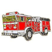 PINS- VEH, FIRE, TRUCK, RED (1")