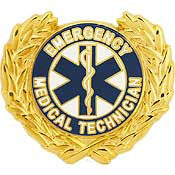 PINS- EMT, LOGO-WREATH (1")