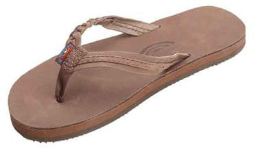 Rainbow 101LTSFB Flirty Braidy Girls Leather Sandals - Expresso