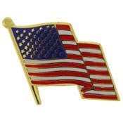 PINS- USA FLAG, WAVY, II (1")