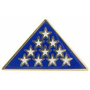 PINS- MEMORIAL, FLAG, FOLDED (1")