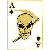 PINS- DEATH ACE, SPADE (7/8")