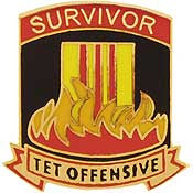 PINS- VIET, TET OFF.SURVIVOR (1")