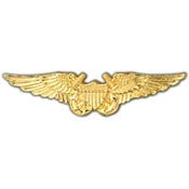 WING- USN, FLIGHT OFF.GOLD (2-3/4")