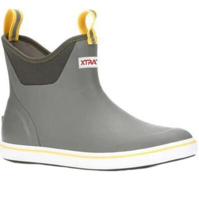 XtraTuf 22735 Men's 6 in Ankle Deck Boot in Grey/Yellow