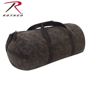 Rothco Waxed Canvas Shoulder Duffle Bag - 19 Inch - Brown