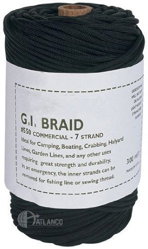 5ive Star Gear Paracord - Black - 300 feet