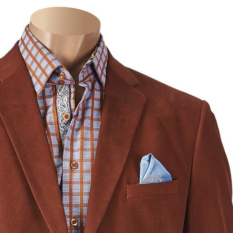 INSERCH BLAZER WITH CONTRAST ELBOW PATCH 532-31 Burgundy