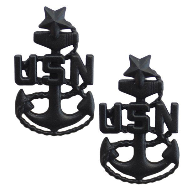 Navy Collar Device: E-8 Corpsman or Seabee - Small