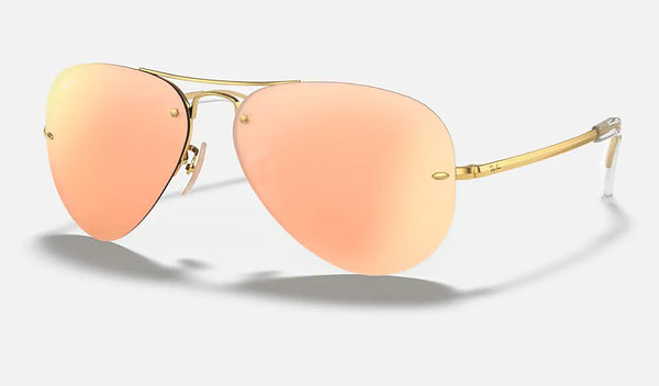 Ray-Ban Aviator Sunglasses in Gold and Copper RB3449