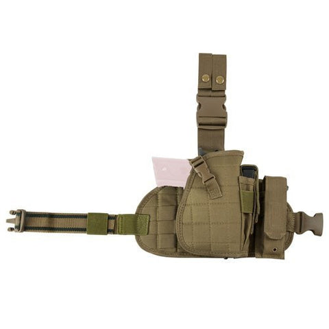 NC Star Drop Leg Holster, Panel & Mag Pouch - Tan