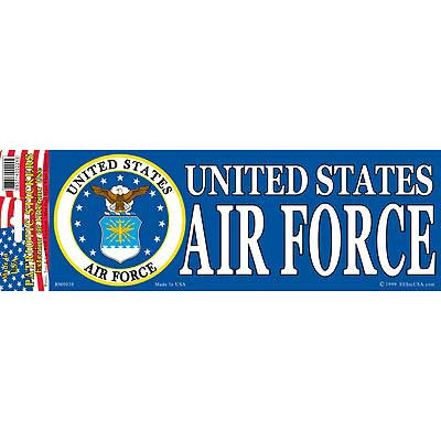 Sticker: USAF (3-1/4"X9")
