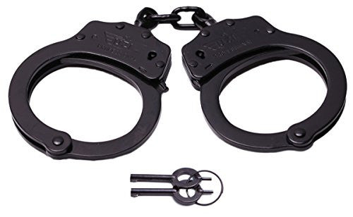Uzi Uzi Professional Stainless Steel Double Lock Handcuffs With Two Keys - Black