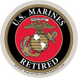Decal: USMC Logo Retired (4")