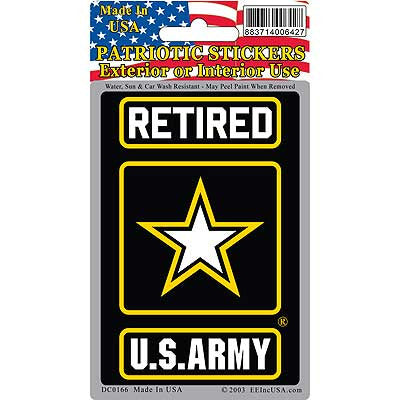 Sticker: Army Logo, Ret. (3-1/4")