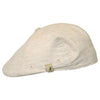 Kangol Hats: Plaid Flexfit 504 Ivy Cap - Natural Pinstripe