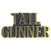 Pins: USAF - Air Force,SCR,TAIL GUNNER (1")