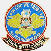 Pins USN Navy Intelligence Eagle 1"