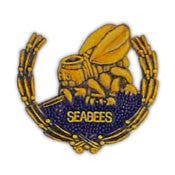 Pins US Navy Seabees Wreath Emblem (1-3/16")