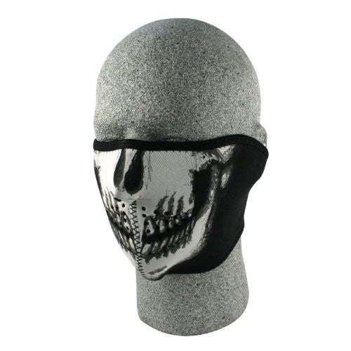Zanheadgear Neoprene Glow In The Dark Skull Half Face Mask