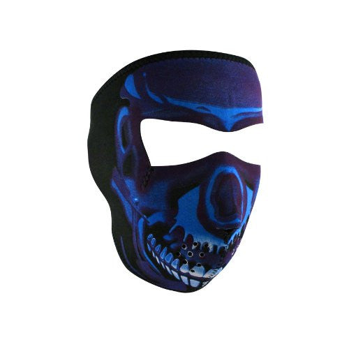 Zanheadgear Neoprene Skull Face Mask - Blue
