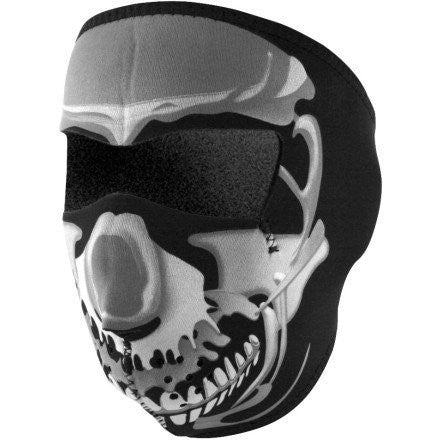 Zanheadgear Neoprene Full Face Mask - Chrome Skull