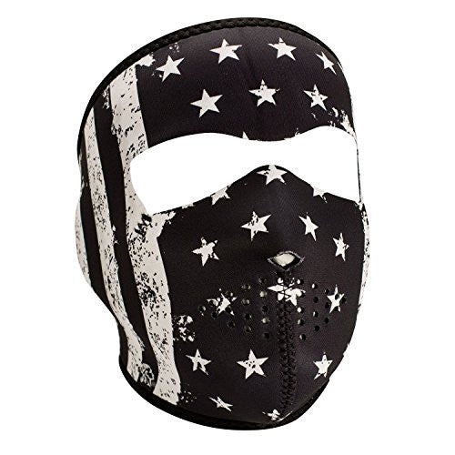 Zan Headgear Face Mask Vintage Flag - Black
