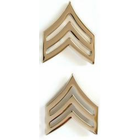 US Army Sergeant Gold Collar Rank Insignia