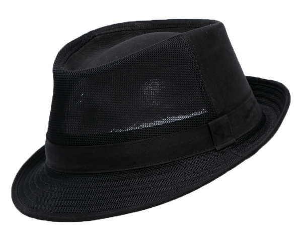 Henschel 3349 Holmes Spring Fashion Hat with Vent Crown in Black