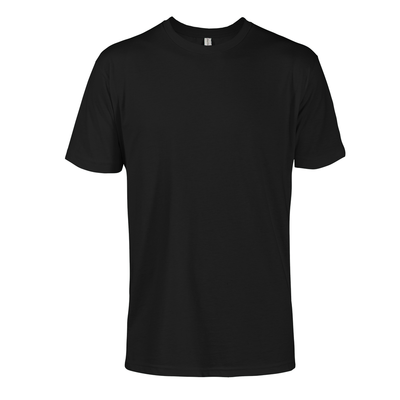 Delta Platinum 100% Cotton Short Sleeve Crew Neck Tee - Black