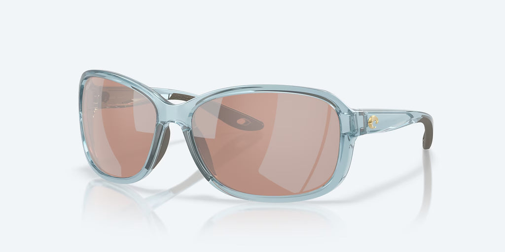 Costa 06S9114 911410 Shiny Seadrift Trans Blue/Copper Silver Mirror