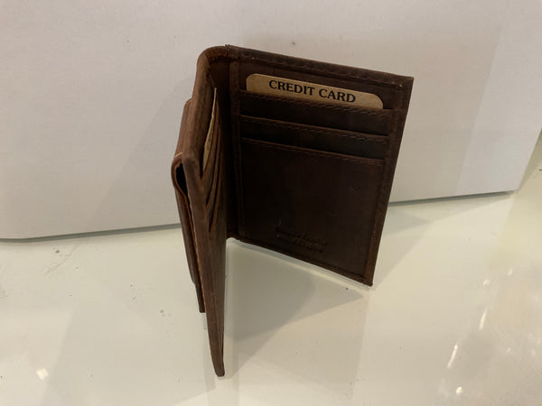 Paul & Taylor 54370 Front Money Clip / Front Pocket Wallet - Honey Brown