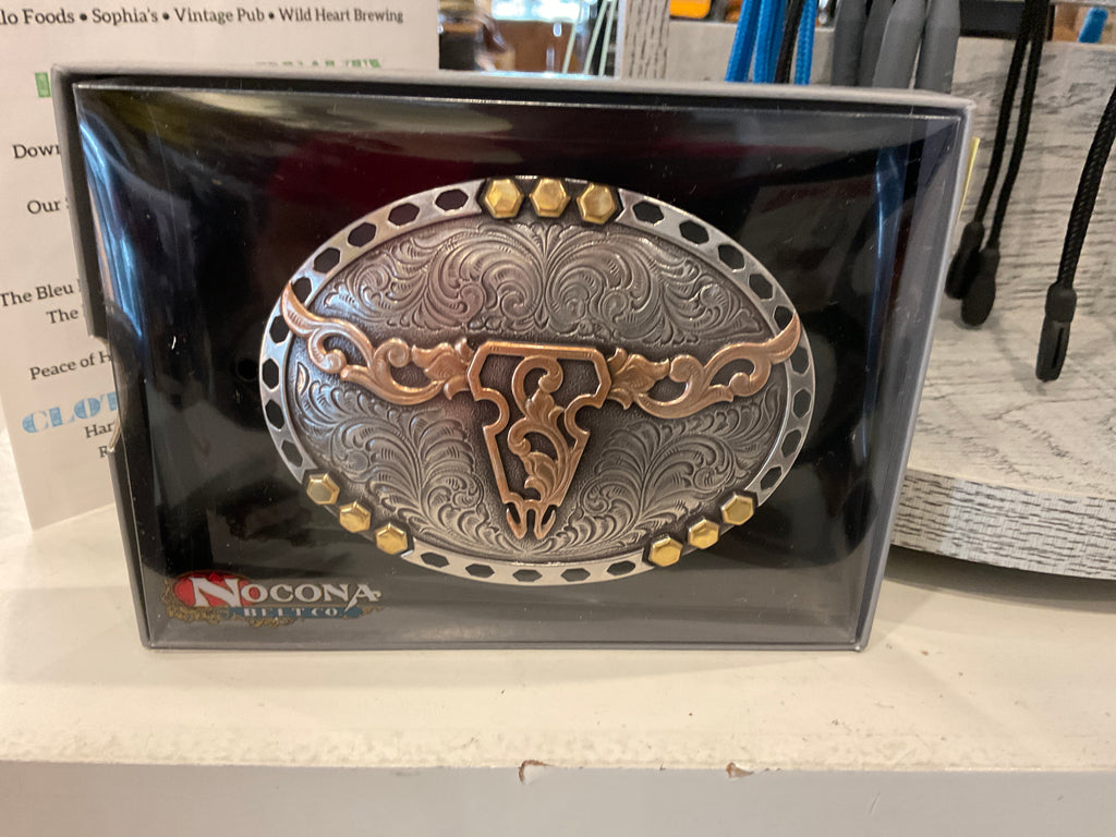 M&F Nocona 37949 Mens Steer Skull Oval Buckle
