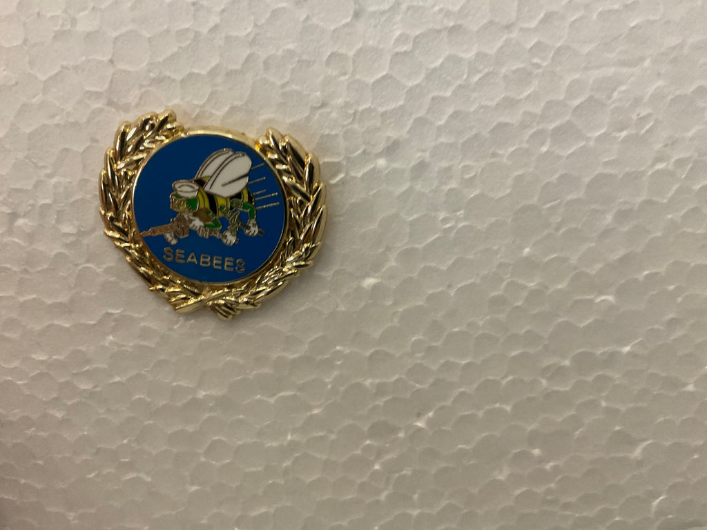 PINS Navy USN, Seabees wreath