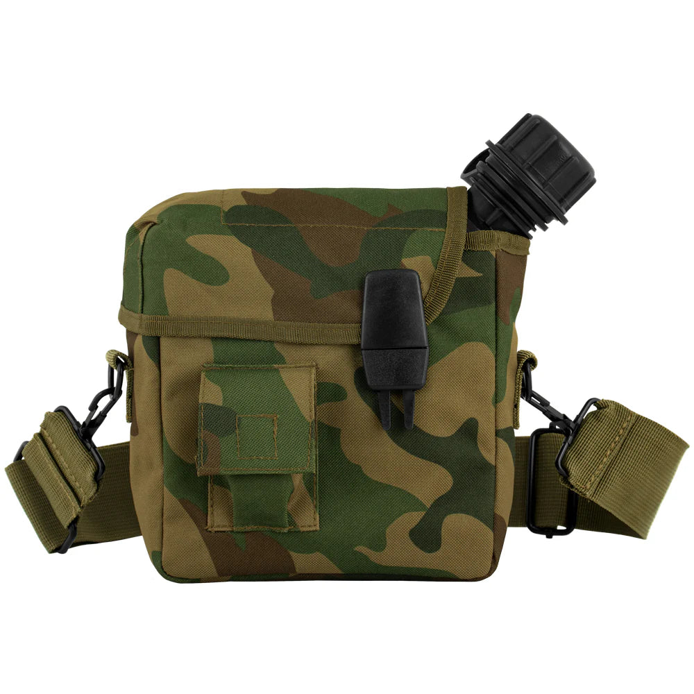 Rothco Canteens: Enhanced Woodland Nylon 2qt. Bladder Canteen Cover