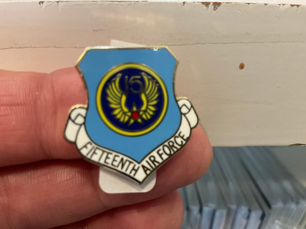 Pins: USAF - Air Force 015TH,SHIELD (1")