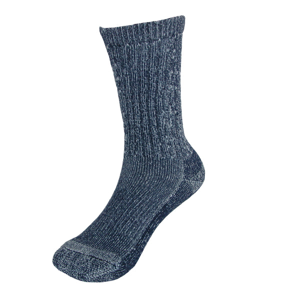Carolina Mill 2165 Wrangler Kid’s Crew Sock, Blue/Black