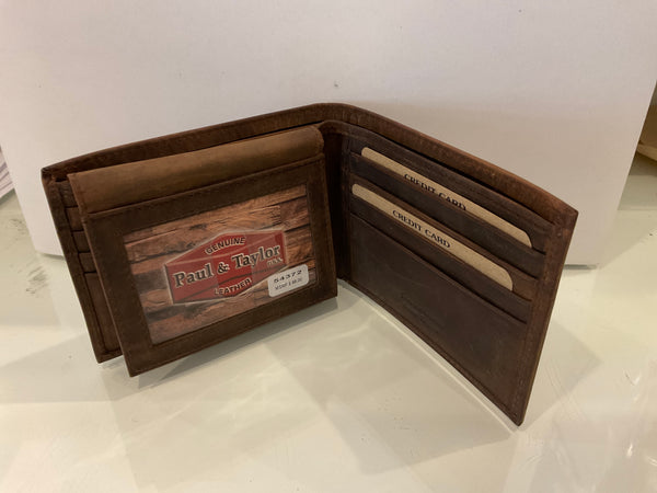 Paul & Taylor 54372 Bi Fold Wallet - removable card holder